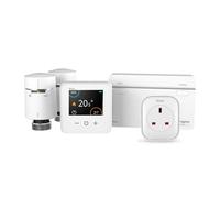 Drayton Wiser Smart Thermostat Heating Kit with 2 x TRV + Smart Plug - Complete Heating & Hot Water Control for Conventional Boiler - DIY Install