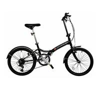 DRB Freedom Folding Commuter Bicycle 20 Wheel 6 Speed Black/White