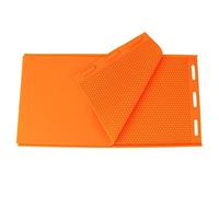 DRBAPQLXD Beekeeping Silicone Beeswax Honeycomb Mold Flexible Wax For Machine Foundation Sheets Press Embosser Wax For Bees Beekeeper 2Pcs(Orange)