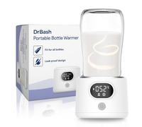DrBash Portable Bottle Warmer for Travel, Leak-Proof Travel Baby Bottle Warmer with Fast Heating for Breastmilk, Safety Material Baby Bottle Warmer for Dr. Brown, Medela, Tommee Tippee, ComoTomo,