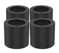 DRBIT 4Pcs Round Furniture Riser Heavy Duty Bed Chair Riser Support 1300lb Anti-Slip Washing Machine Desk Couch Bottom Elevator Stackable Sofa Table Raiser Lift Height 2.36/1.38inch Zhao