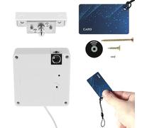 DRBIT Hidden Smart Cabinet Lock Safe RFID Drawer Lock Keyless NFC Cupboard Security Lock Drawer Locker Battery Operated Invisible Cabinet Lock for Furniture Drawer