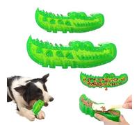 Drbrrly Alligator Treat Dispensing Dog, Cute Alligator Chew Toys, Gator Bite and Brush Teeth Cleaning, Slow Feed Chew and Fetch Crocodile, Promotes Slowly Eating, for Fetch, Chewing & Training (L+S)