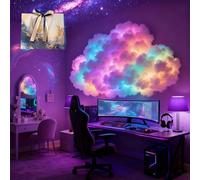 Drbrrly DIY USB-Powered Thundercloud LED Light Decor, Cloud Light with Music Sync & Voice Control, Led Cloud Lights for Ceiling, for Christmas, Game Room, Garage, Club, Bar (800cm)