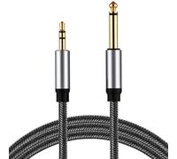 drburpily 1/4 TS To 5mm TRS Audio Conversion Cable Flexible Enabling Professionals To Connect Multiple Audio Devices Together Effortlessly TS Male TRS Male