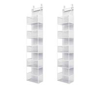 drburpily 2Pec,Multi-Functional Storage Bag, Made Of Transparent For Small With And Perfect For Bedrooms, Living Rooms, Or, White, 30 * 15 * 125cm
