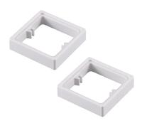 drburpily 2x 2pcs Single Socket Spacer Black Surround Plate Light Switch Frame Box Screw ABS Square Spacers Single Socket Spacer, 20mm