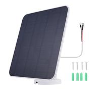 drburpily 360° Adjustable Solar Panel Kit For Ring Video Doorbell,White | IP65 Rating Solar Charging Panel Waterproof