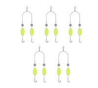 drburpily 5-piece fishing hooks for carp woolly fishing double hook bottom rods, material, not bad for a time, fishing good
