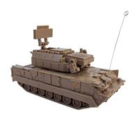 drburpily 6 High Simulation Model Tank 1 72 Scale 4D Assemble Tank Kits Puzzle Toy Gift For Vehicle Model Enthusiasts Building Kits Vehicle Collection Gift, Yellow, 12.3x5.2x7.5cm