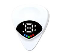 drburpily 6mm Plectrum Guitar Tuner Clip On Tunerette For Efficient Tuning ABS 2-in-1 Guitar Tuner And Guitar Pick Led Guitar Pick