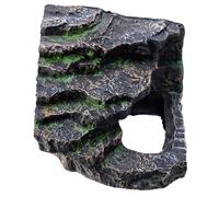drburpily Aquarium Decor With Resin Rock Hideout Serving Essential Hiding Needs For Aquatic Turtles Supporting Aquatic Lifestyle Choices Hiding Cave Hideouts For Turtles Reptile