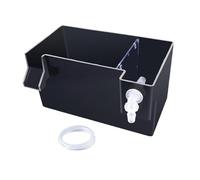 drburpily Aquarium External Filter Outstanding Filtration Performance Small Fish Tank Filter Hang On Back Box Designed For Effortless Maintenance Aquarium Hang On Box Fish Tank, Black, 18x10.5x10cm