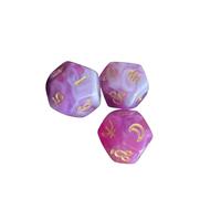 drburpily Astrology Dice Engaging Role Play Game Props Fun Includes Lightweight Small Size D12 Board Game Essentials Constellation Dice Astrology Role Play