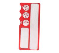 drburpily Billiard Cue Tip Polishing Tool Compact Durable Effortless Maintenance For Optimal Performance Pool Cue Tip Shaping Tool Is Lightweight And Easy To Carry, Red Metal, 122x53mm