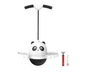 drburpily Bouncing Ball Adjustable Handle Pogo Exercise Toy For High Jump Fun And Fitness Pogo Jump Ball Is Made PP And PVC Materials Balance Board High Exercise Balance Ability, White, 38x80cm