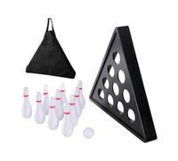 drburpily Bowling Game With 10 Shuffleboard Bowling Pins Comprehensive Set Entertainment For Kids Indoor Outdoor Tabletop Shuffleboard Game For Kids Toy