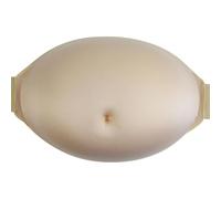 drburpily Breathable Lightweight Fake Belly Artificial Bump Realistic Appearance Stage Performances and Film Props Male Female Actors Cosplay Costumes Accessories, Skin Color, 7-8 Month