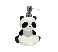 drburpily Ceramic Soap Dispenser with Pump Addition to Bathrooms Smooth Functionality and Charming Panda Shape Good Sealing Performance Ceramic Lotion Dispenser Container with Soap Dish