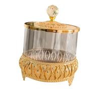 drburpily Chic Candy Jars With Lids Preventing Dust Cake And Candy While Offering Fashionable Decorative Organization Cabinet Organizers Dried Fruit Plate