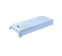 drburpily Comfortable Lightweight Massage Table Sheet with Materials Breathable Properties Aesthetic Services Save Time. Massage Bed Tablecloth with Face Breath Hole