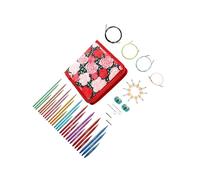 drburpily Crafting Projects Interchangeable Circular Knitting Needle Set Combined with Circular Knitting Kits Gifts for Anyone Learning to Knit Needle Removal Sewing Accessory