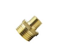 drburpily Dependable Brass Fitting Double End Connector Effective Pipe Fittings Water Pipe Fittings Easy to Double Ended Joint Air Hose Line Fitting Brass Barbed Coupler