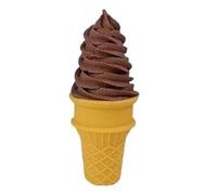 drburpily Display Sample Cold Drink Cold Drink Sample Inspiring Creativity In Children With Simulation Ice Cream Faux Ice Cream Toys Fake Cone Artificial Model, Brown, 6x6x14cm