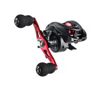 drburpily Durable Baitcasting Reel High Performance Features For Successfully Catching Fish In Various Environments Baitcasting Reel LFishing Carp Drop Wheel, Red Right Hand, 12x12x8.5cm