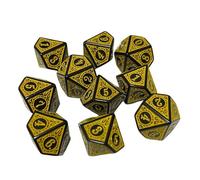 drburpily Durable Easy To Roll Multi Sided Dices 10 Sided Dice D10 Dice Fun Engagement In Math Teaching Activities Table Games Aesthetic Conscious Role Playing Bulk