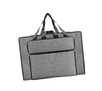 drburpily Durable Waterproof Nylon Art Portfolio Carry Bag with Handle and Shoulder Strap for Artists and Students to Organize Art Supplies Painting Sketch Pad Storage Case Supplies, Gray