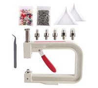 drburpily Efficient Handmade Pearl Setting Machine with Quick Fixing Tool Crafting Bags Clothing and Jewelry Pearl Setting Machine Kits Beads Nails Rivet Stud, #20