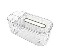 drburpily Efficient Transparent Acrylic Tissue Box Holder with Quick Access Storage Box Home Office Napkin Holder Tissue Cover Easy to Replace Tissues and Clean.