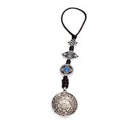 drburpily Eight Trigrams Amulet Buddhism Necklace Tibetan Shamans Bronze Mirror Essential Pendant Offers Bronze Mirror Amulet Pendant Necklace Eight-Trigrams Car Hanging