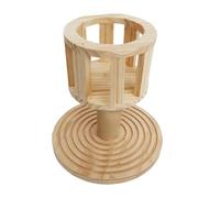 drburpily Essential Rabbit Hay Racks Feeder Outside Cage Accessories Keeping Pets Fed While Encouraging Playtime Fun Wooden Rabbit Hay Feeder Bunnies Holder Rack