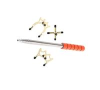 drburpily Extendable Billiard Cue Stand Telescopic Adjustable Billiard Rack Rod Stainless Steel Versatile Removable Fork Head Retractable Cue Stick Bridge With Head, Low High Cross