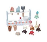 drburpily Fake Ice Cream Toy Pretend Play Gifts Offering 23pcs Education And Entertainment Through Cream Shop Adventures Set Develops Social Skills Learning Toy