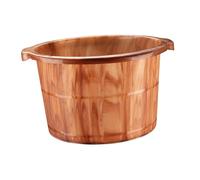 drburpily Foot Wash Bucket Relaxation Foot Bath Tub Portable Massage Spa Essential Tool for Daily Care Very Practical. Bath Tub Comes Handle Makes Easier to, Brown, M