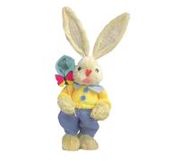 drburpily for Creative Standeing Bunny Statue Unique Easter Rabbit Figurine For Brightening Home And Outdoor Decor Easter Egg Searching And Table Decorations. Bunny Shaped Ornament