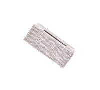 drburpily Graceful Tissue Box Holder Facial Paper Square Paper Box Attractive Rattan Complement For Elegant Spaces Desk Tissue Case Retro for Creative Facial, White, 26x15x10cm
