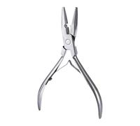 drburpily Hair Extensions Pliers Remover Tool Comfortable Versatile Easy Handling Beading Tools For Women Lightweight But Sturdy. Hair Extension Tools Pliers Styling Tool Beading, Silver, 13x8.4cm