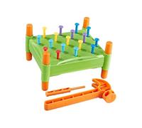 drburpily Hammering Pounding Toy Color Matching Game Crafted For Engaging Young Minds In Learning Activities Toy Mallet To Pound Pegs.Beating Down These Pegs Down Through Holes To Workbench.Turn Whole