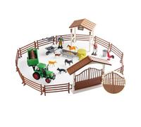 drburpily Horse Stable Playset Figurine Toys Barn Toy Inspires Creativity While Promoting Learning Through Pretend Play Activities Farm Tractor Playset Toy Kids Boys Girls Gifts, Style B