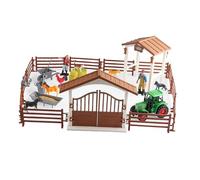 drburpily Horse Stable Playset Figurine Toys Barn Toy Inspires Creativity While Promoting Learning Through Pretend Play Activities Farm Tractor Playset Toy Kids Boys Girls Gifts, Style A