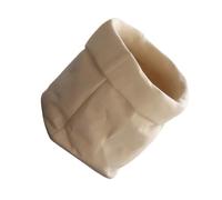 drburpily Imitation Kraft Paper Concrete Flower Pot For Home And Garden Decor Blended Succulents Plant Pots Indoor 13cm Plant Pot