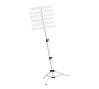 drburpily Innovative Hair Braiding Rack Two Sides For Efficient Hair Organization Adjustable Height Suitable For Home Styling Stand Holder For Braiding Stylists, white, 41.5x13.8x9.4cm