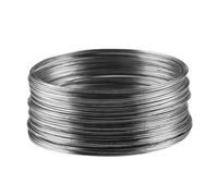 drburpily Jewelry Wire As Memory Beading Wire With 50 Loops For Making Necklaces And Bracelets For Unique Craft Projects Memory Steel Earrings DIY Crafts Cuff Bangle, Gray Black