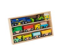 drburpily Kids Train Adventure Playset Wooden Building Blocks Educational Gift For Creative Minds Birthday Experience Toy Train For Boys Educational Kids Wooden