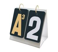 drburpily Large Numbers Card Game Score Keeper Flip Scoreboard Game Scoring Cards Stand Designed Lightweight And Easy To Transport Scoring Cards Flip Scoreboard With Stand, Black, 9.5x18.5cm