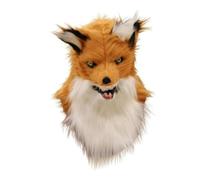 drburpily Latex Wolf Head Mask Masquerade Mask Party Headwear | Instant No Fuss No Setup Just Unpack And Wear For Easy Fun At Parties And Shows